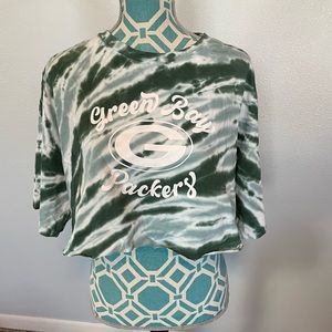 WEAR by Erin Andrews Green Bay Packers Crop TopTie Dye XXL NWT
